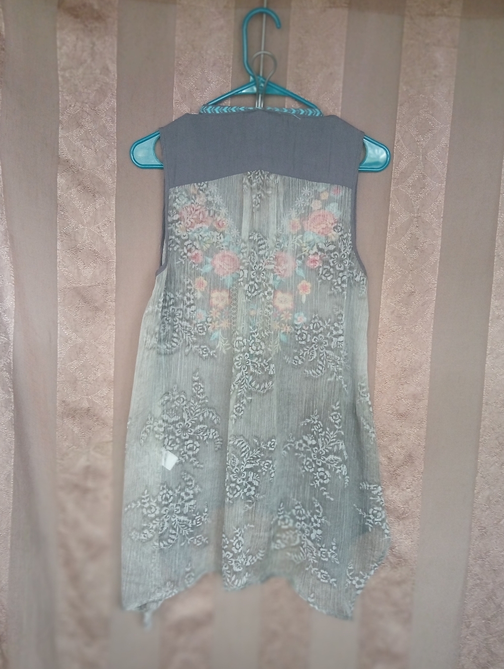💎 ANDREE By Unit Women's Sleeveless Embroidered Floral Top Boho 0388 - Picture 2 of 9